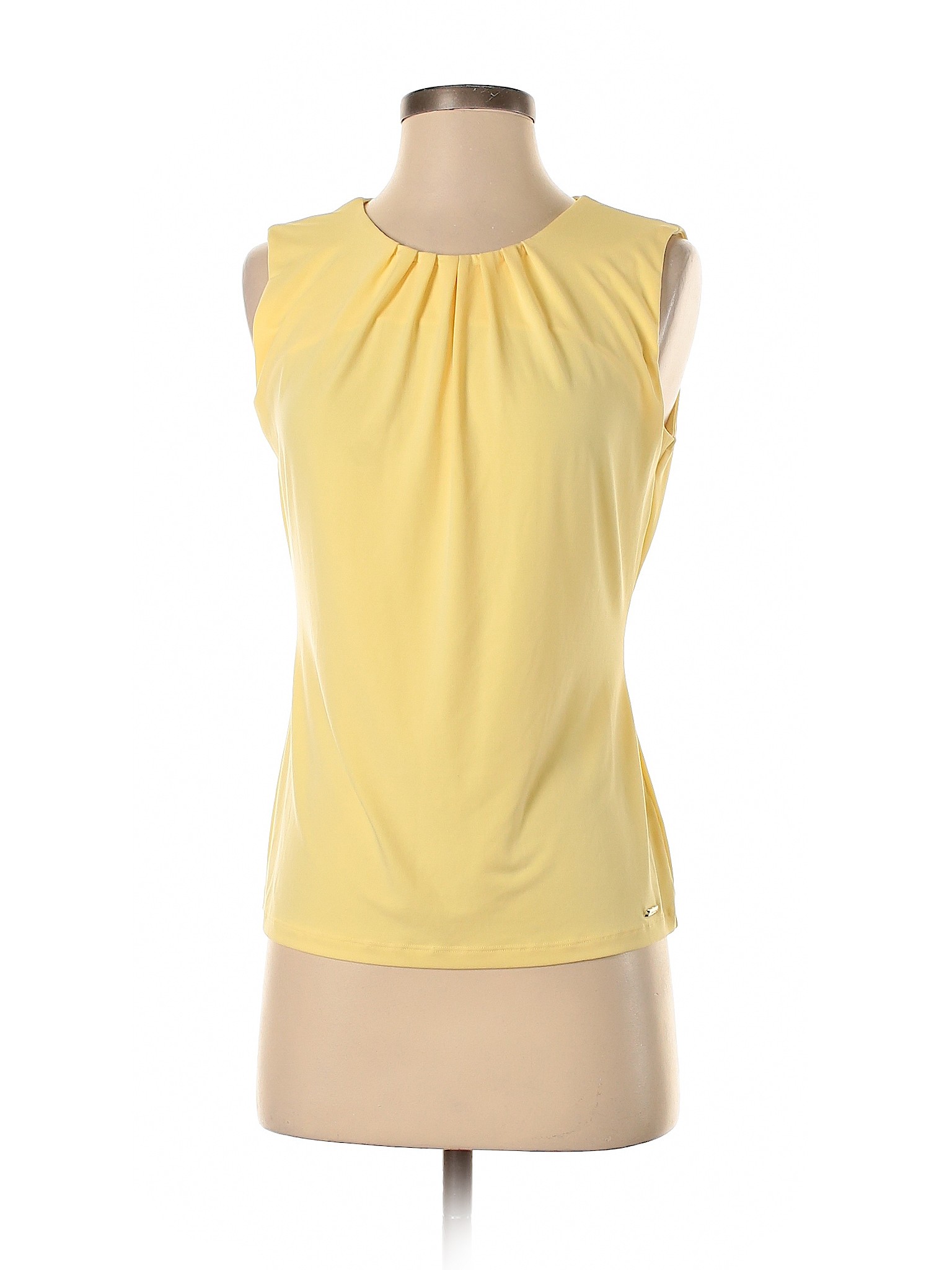 Calvin Klein Women Yellow Sleeveless Top S | eBay