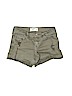 Abercrombie Green Denim Shorts Size 11 - 12 - photo 1