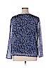 Christopher & Banks 100% Polyester Blue Long Sleeve Top Size XL - photo 2