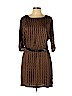 MICHAEL Michael Kors 100% Polyester Brown Casual Dress Size L (petite) - photo 1