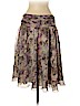 Diane von Furstenberg 100% Silk Purple Silk Skirt Size 4 - photo 2