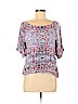 Ella Moss 100% Rayon Blue 3/4 Sleeve Blouse Size M - photo 1