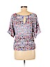Ella Moss 100% Rayon Blue 3/4 Sleeve Blouse Size M - photo 2