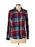 PASSPORTS 100% Cotton Red Long Sleeve Button-Down Shirt Size L - photo 1