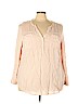 Lucky Brand 100% Rayon Pink Long Sleeve Blouse Size 3X - photo 1
