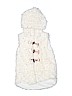 Little Lass 100% Polyester Ivory Faux Fur Vest Size 6X - photo 1