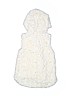 Little Lass 100% Polyester Ivory Faux Fur Vest Size 6X - photo 2