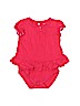 Gymboree 100% Cotton Solid Pink Short Sleeve Onesie Size 6-12 mo - photo 1