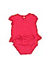 Gymboree 100% Cotton Solid Pink Short Sleeve Onesie Size 6-12 mo - photo 2