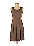 Ann Taylor LOFT Brown Casual Dress Size 0 (petite) - photo 1