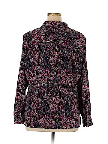 NY Collection Long Sleeve Blouse (view 2)