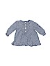 Carter's 100% Cotton Blue Long Sleeve Henley 3-6 MO / 6 MO - photo 1