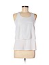 Banana Republic 100% Polyester White Sleeveless Blouse Size XS (petite) - photo 1
