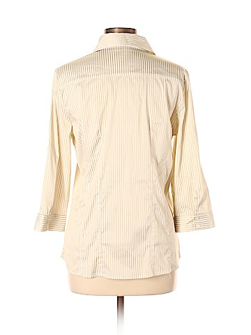 New York & Company 3/4 Sleeve Button-Down Shirt (view 2)
