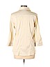 New York & Company Tan 3/4 Sleeve Button-Down Shirt Size L - photo 2