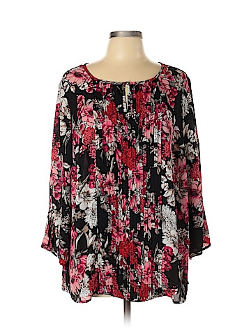 Roz & Ali 3/4 Sleeve Blouse (view 1)