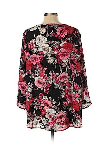 Roz & Ali 3/4 Sleeve Blouse (view 2)