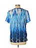Cj Banks 100% Polyester Blue Short Sleeve Top Size XL - photo 2