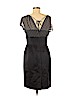 Tahari by ASL 100% Silk Black Cocktail Dress Size 6 (petite) - photo 2