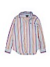 Ralph Lauren 100% Cotton Stripes Blue Long Sleeve Button-Down Shirt Size 14-16 - photo 1