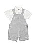Taille O 100% Cotton Gray Overall Shorts 0-3 MO / 3 MO - photo 1