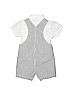 Taille O 100% Cotton Gray Overall Shorts 0-3 MO / 3 MO - photo 2