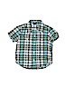 Baby Gap 100% Cotton Teal Short Sleeve Button-Down Shirt Size 18-24 mo - photo 1