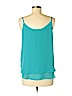 Violet & Claire 100% Polyester Teal Sleeveless Blouse Size M - photo 2
