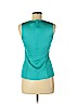 Cache Blue Sleeveless Silk Top Size S - photo 2