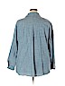 Hester & Orchard 100% Cotton Blue Long Sleeve Button-Down Shirt Size 2X - photo 2