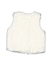 The Children's Place Solid Ivory Faux Fur Vest Size 7 - 8 - photo 2