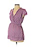 Motherhood 100% Rayon Purple Short Sleeve Blouse Size S - photo 1