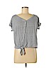 Rachel Zoe 100% Linen Blue Short Sleeve Top Size M - photo 1
