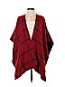 Ann Taylor LOFT 100% Acrylic Checkered-gingham Red Wrap Size XS - Sm - photo 1