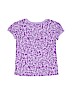 The Children's Place 100% Cotton Animal Print Purple Short Sleeve Top Size 4 - photo 2