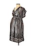 Motherhood 100% Polyester Gray Casual Dress Size M - photo 1