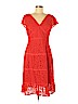NANETTE Nanette Lepore Red Casual Dress Size 8 - photo 1