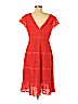 NANETTE Nanette Lepore Red Casual Dress Size 8 - photo 2