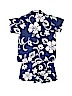 RJC 100% Cotton Floral Blue Short Sleeve Button-Down Shirt Size 3T - photo 2