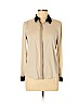 Ann Taylor 100% Polyester Tan Long Sleeve Blouse Size 6 (petite) - photo 1