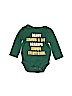 Carter's 100% Cotton Green Long Sleeve Onesie Size Newborn - photo 1