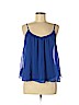 Express 100% Polyester Blue Sleeveless Blouse Size S (petite) - photo 1
