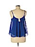 Express 100% Polyester Blue Sleeveless Blouse Size S (petite) - photo 2