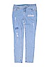 Justice Solid Blue Jeans Size 14 - photo 1