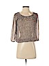 Banana Republic Factory Store 100% Polyester Brown 3/4 Sleeve Blouse Size S (petite) - photo 1
