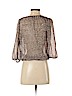 Banana Republic Factory Store 100% Polyester Brown 3/4 Sleeve Blouse Size S (petite) - photo 2