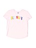 Old Navy 100% Cotton Graphic Pink Short Sleeve T-Shirt Size 6 - 7 - photo 1