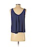 Express 100% Polyester Blue Sleeveless Blouse Size S (petite) - photo 2