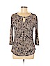 Vince Camuto Tan 3/4 Sleeve Top Size L - photo 1