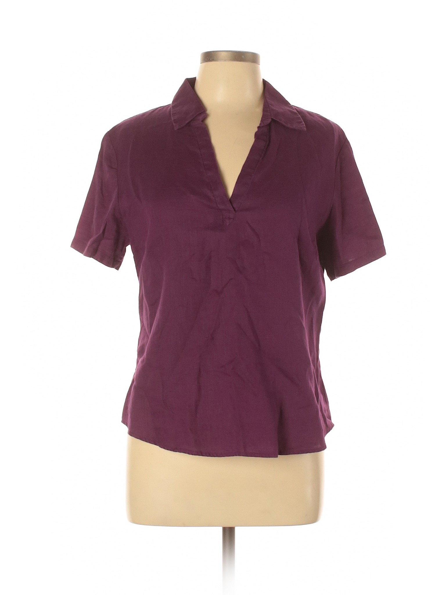 Old Navy Women Purple Short Sleeve Blouse L | eBay
